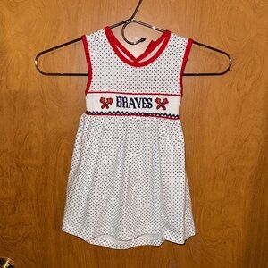 Atlanta Braves Polka Dot Dress - Red, White, and Blue size 18 months